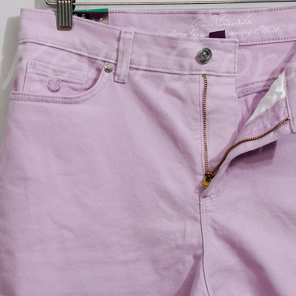 NWT Gloria Vanderbilt Ladies' Amanda Short Purple - Picture 3 of 9